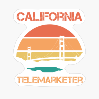 California Telemarketer Golden Gate Sunset