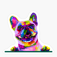 Colorful French Bulldog - The Perfect Gift For A Frenchie's Mom!