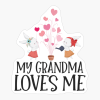 Baby Girl My Grandma Loves Me Hearts