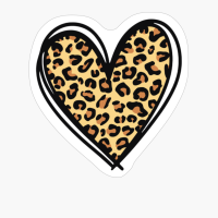 Cool Cheetah Leopard Print Heart Gift For Womens Valentines Day