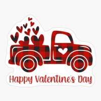 Happy Valentines Day Heart Truck