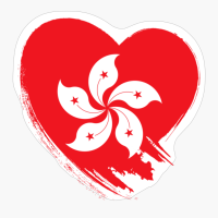 Hong Kong Heart Love Flag
