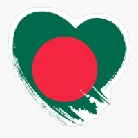 Bangladesh Bangladeshi Heart Love Flag