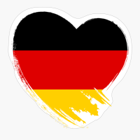 German Germany Heart Love Flag