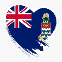 Cayman Islands Heart Love Flag