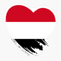 Yemen Yemeni Heart Love Flag