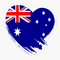 Australian Australia Heart Love Flag