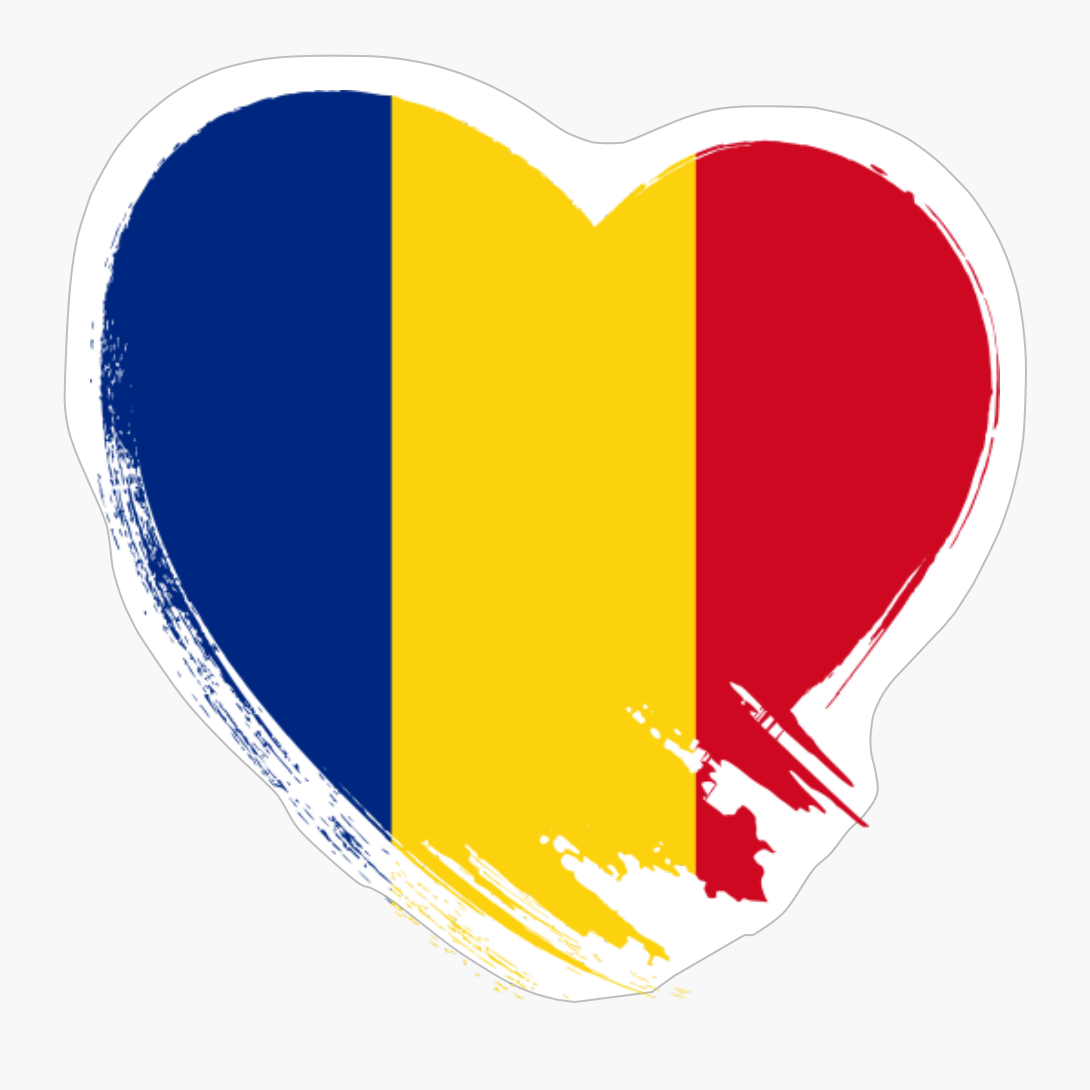 Romania Romanian Heart Love Flag
