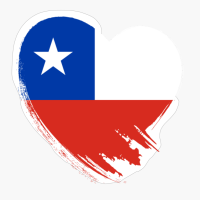 Chile Chilean Heart Love Flag