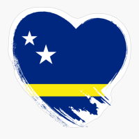 Curaçao Curaçaoan Heart Love Flag