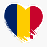 Chad Chadian Heart Love Flag