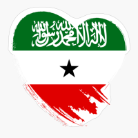 Somaliland Somali Heart Love Flag