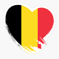 Belgium Belgian Heart Love Flag