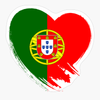 Portuguese Portugal Heart Love Flag