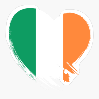 Ireland Irish Heart Love Flag