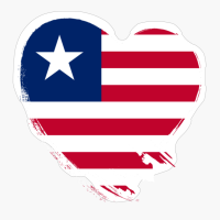 Liberia Liberian Heart Love Flag