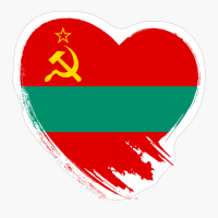 Transnistria Transnistrian Heart Love Flag