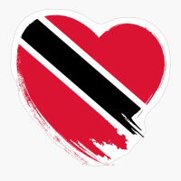 Trinidad And Tobago Heart Love Flag