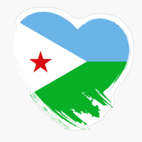 Djibouti Djiboutian Heart Love Flag