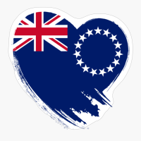 Cook Islands Heart Love Flag