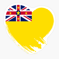 Niue Niuean Heart Love Flag