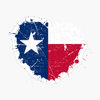 Texas Texan Heart Love Flag Pride Heritage Roots