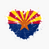 Arizona Arizonan Heart Love Flag Pride Heritage Roots