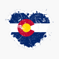 Colorado Coloradan Coloradoan Heart Love Flag Pride Heritage Roots