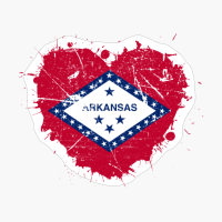 Arkansas Arkansan Arkansasan Heart Love Flag Pride Heritage Roots