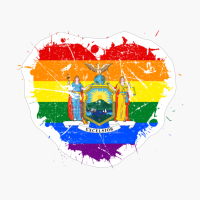 New York State New Yorkian New Yorker LGBT LGBTQ Gay Queer Trans Pride Love Flag Pride Heritage Roots