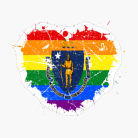 Massachusetts Massachusettsan LGBT LGBTQ Gay Queer Trans Pride Love Flag Pride Heritage Roots