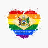 Delaware Delawarean LGBT LGBTQ Gay Queer Trans Pride Love Flag Pride Heritage Roots