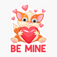 Be Mine Kitty Heart