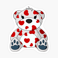 Valentine Pattern Teddy Bear