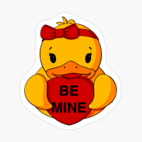Be Mine Valentine Rubber Duck