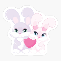 Valentine's Day Bunnies Set Graphics / Illustrations