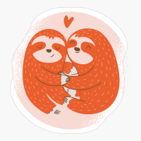 Cute Sloth Graphic For Valentine
