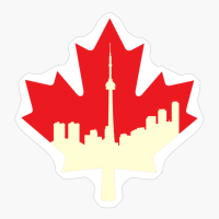 Toronto Skyline Canada Maple Leaf Cool Canadian