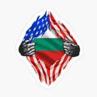 Super Bulgarian Heritage Bulgaria Roots USA Flag Gift