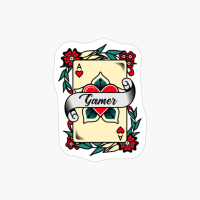Gamer With An Ace Of Hearts Graphic
