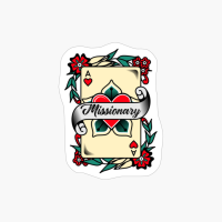 Missionary With An Ace Of Hearts Graphic