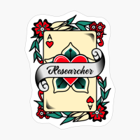 Researcher With An Ace Of Hearts Graphic