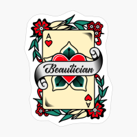 Beautician With An Ace Of Hearts Graphic