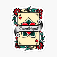 Cosmetologist With An Ace Of Hearts Graphic