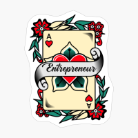 Entrepreneur With An Ace Of Hearts Graphic