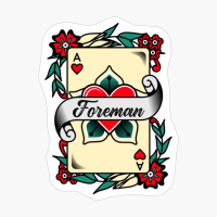 Foreman With An Ace Of Hearts Graphic