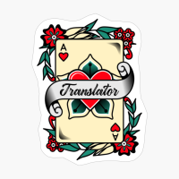 Translator With An Ace Of Hearts Graphic