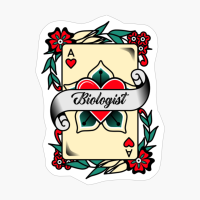 Biologist With An Ace Of Hearts Graphic