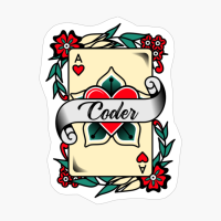 Coder With An Ace Of Hearts Graphic