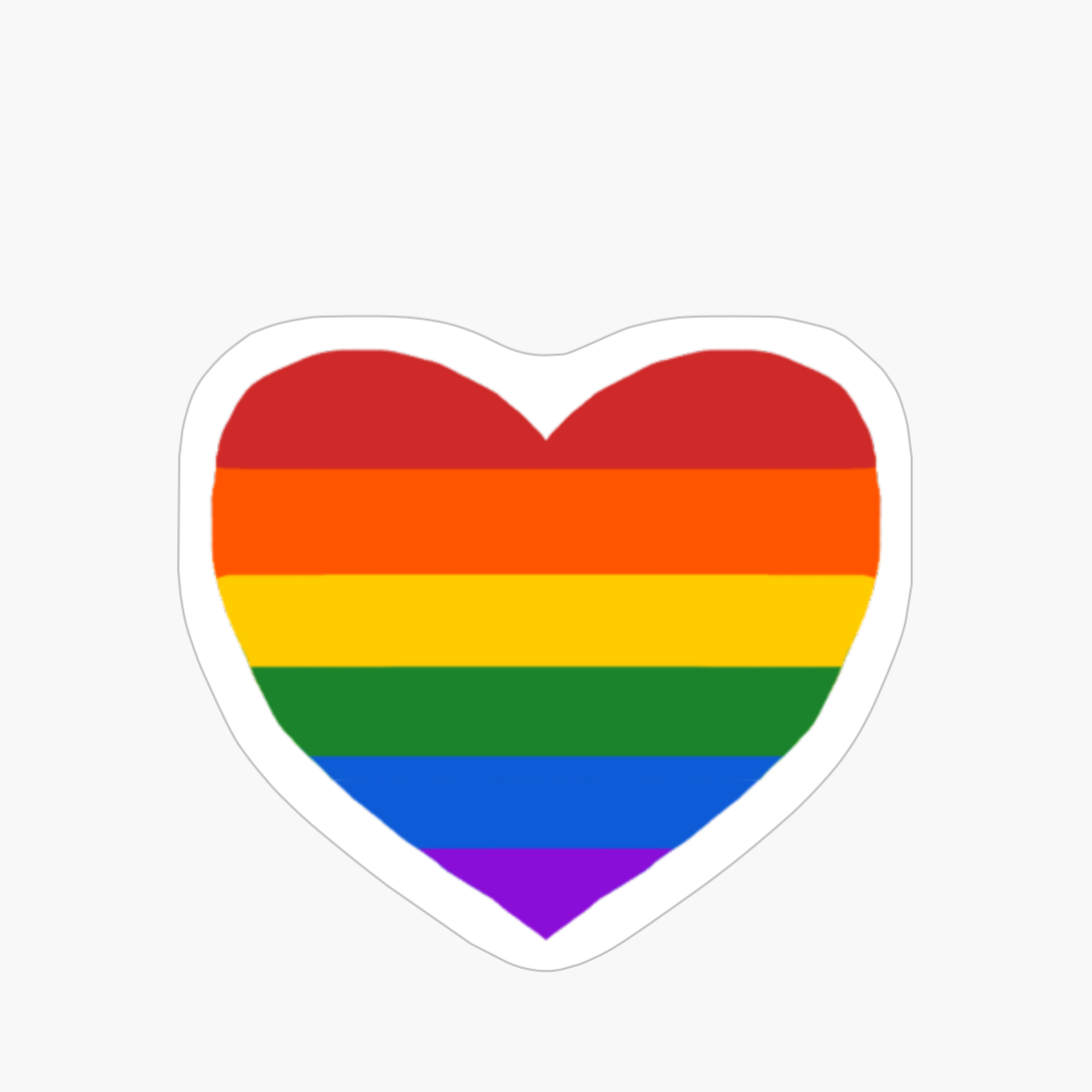 LGBT+ PRIDE RAINBOW HEART